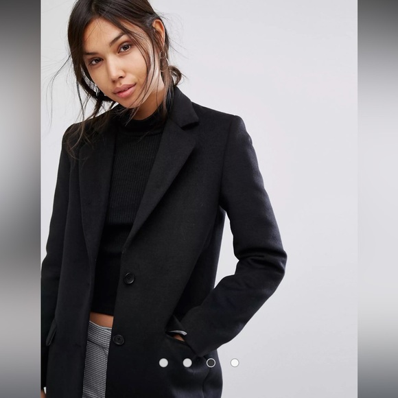 Gianni Feraud Single Breasted Tailored Coat in Black - Picture 3 of 15